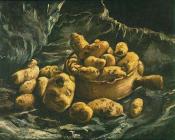文森特 威廉 梵高 : 静物，陶碗和土豆